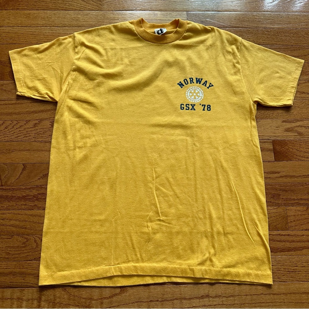 True Vintage 1978 Norway GSX ‘78 Rotary International Shirt Size XLarge